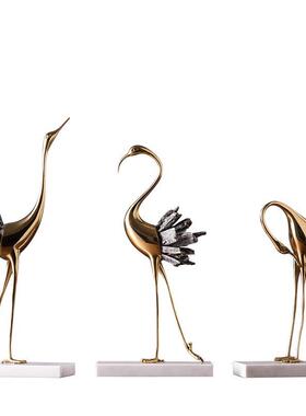 极速。电视柜客厅酒柜铜鹿v后现代轻奢摆件家具家居装饰品玄关茶