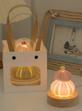 极速蘑菇贝壳海胆k小夜灯桌面摆件房间装饰品实用生日礼物女送女