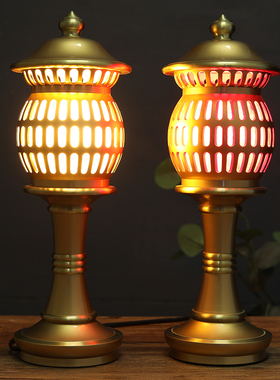 新品纯铜香炉家用j室内佛前佛堂供佛杯供水杯圣水杯插花瓶佛具用