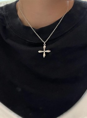 极速personality couple Cuban chain clIavicle chain necklace