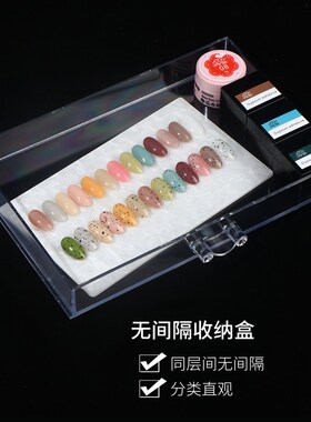 新品新款饰品盒亚克力多s层钻盒分类归纳箱抽屉式美甲饰品不漏钻