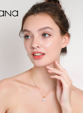 极速万娜萌兔子珍珠项链女银锁骨链吊坠七夕情人节V生日礼物送女