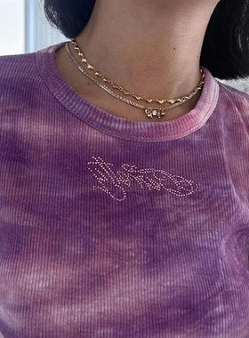 极速retbro personality simple versatile necklace clavicle ch