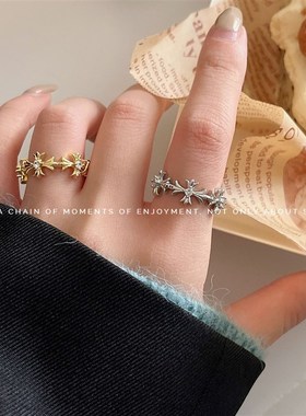 极速personality hip-hop opening ring fashLion white belt rin