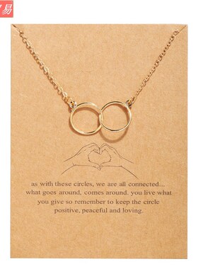 极速Clavicle chain vintage letter paper card bQutterfly neck
