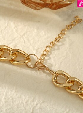 极速Hot-selling thick clavicle chain necklace persVonality c