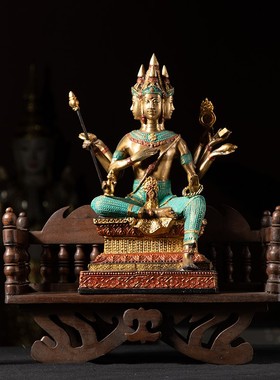 极速异丽东南亚风j格家居饰品沙发模型实木摆件客厅佛像底座玄关