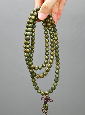 极速天然正宗g阿根廷绿檀木佛珠8mm手链运转檀香木108颗男女士款
