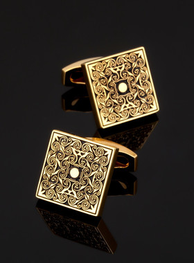 极速KC High quality mens gold Cufflinks seriesR / Rose / ca