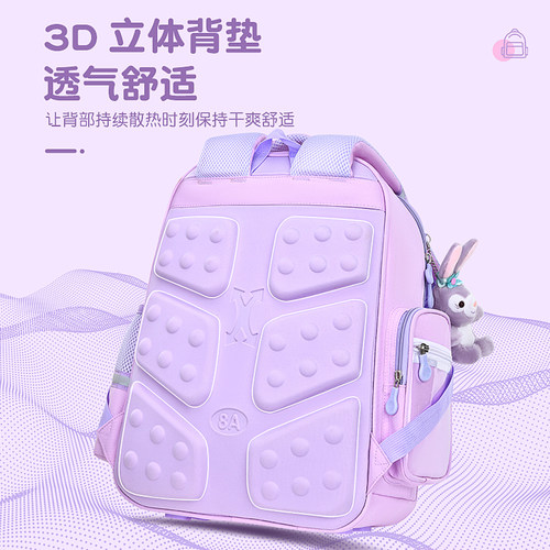 2025新款labubu书包女小学生1-3-6年级护脊减负儿童双肩包拉布布 - 图2