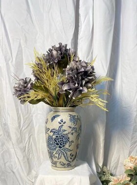 青花罐碟蓝罕见完整玉壶春瓶系列 青花瓷瓶玄关花瓶摆件乔迁