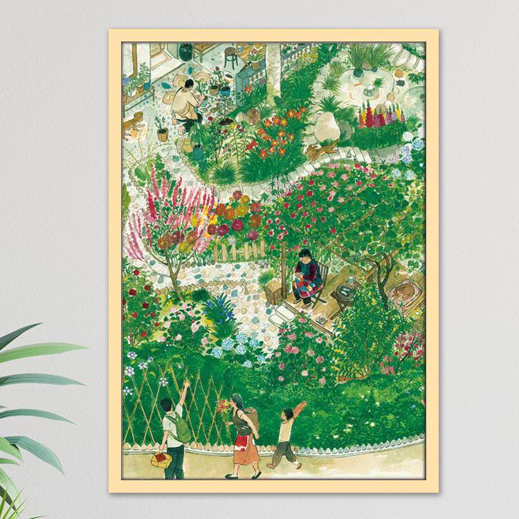 实木拼图专用相框1000片galison冬灯定制装裱挂墙50*75国潮70*50 - 图0