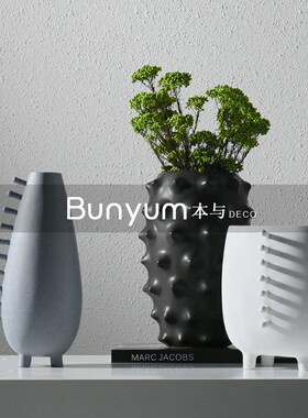 简约样板房间装饰品树脂插花器花艺G花束摆件家居桌面花瓶摆设