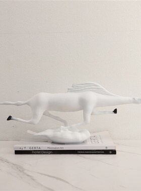 新中式极简创意祥云马树脂摆件客厅卧室餐厅N书房书桌玄关家居摆