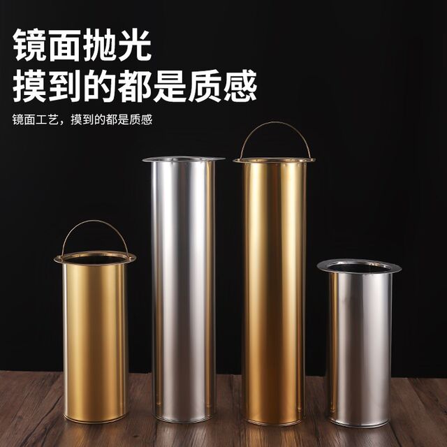 Barbecue label storage box stainless steel cylinder plastic bamboo stick barrel cylinder barbecue needle sign barrel U sign recycling iron label