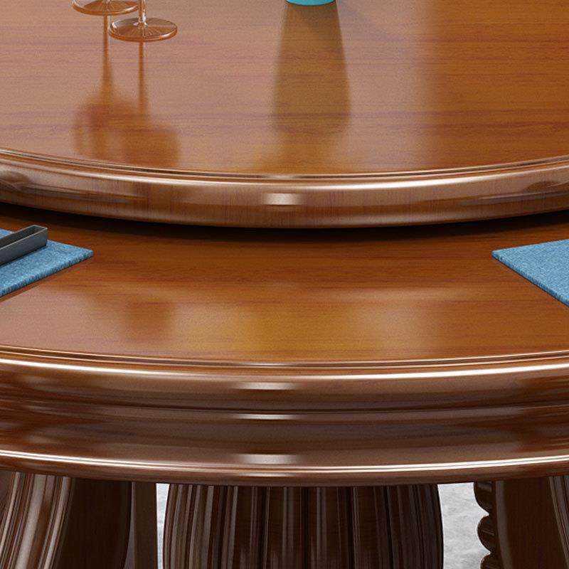 中式实木大圆桌餐桌椅组合带转盘家用2.2米现代简约中式餐桌,淘宝优惠券,粉丝福利购,淘宝优惠卷