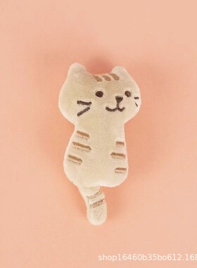 女生礼物小猫陪我上学书包肩帆布包带挂件安全带装饰公仔玩偶