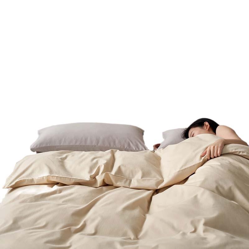 约磨A类10JC0240020支长绒棉加厚毛枕单品被套床单纯棉套床品可简 - 图3