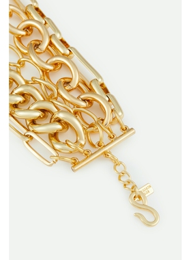 【礼物】KENNETH JAY LANE 女镀金黄铜项链