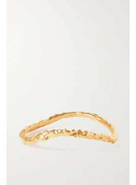 【圣诞礼物】Alighieri 女金色镀金不规则手镯