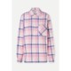 TEKLA summer ຊຸດນອນເສື້ອ flannel ຂອງແມ່ຍິງ plaid