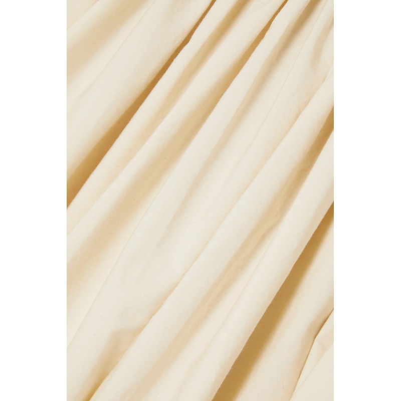 【折扣】Molly Goddard女一字肩缩褶棉质迷你连衣裙,淘宝优惠券,粉丝福利购,淘宝优惠卷