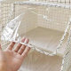 Simple cotton and linen wardrobe storage hanging bag fabric multi-layer