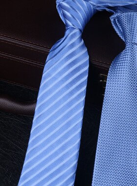 手打拉链款男式真丝领带桑蚕丝领呔男装商务结婚工作衬衣服饰男士