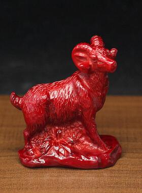 五行属木树脂十二生肖兔羊猪亥卯未三合局三合贵人家用办公室摆件