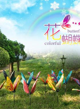 花园庭院玻璃钢雕塑仿真动物摆件蝴蝶园林景观小品户外景区装饰品