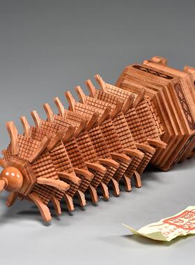 桃木雕刻9层文昌塔摆件实木质九层文昌塔客厅玄关书桌装饰工艺品