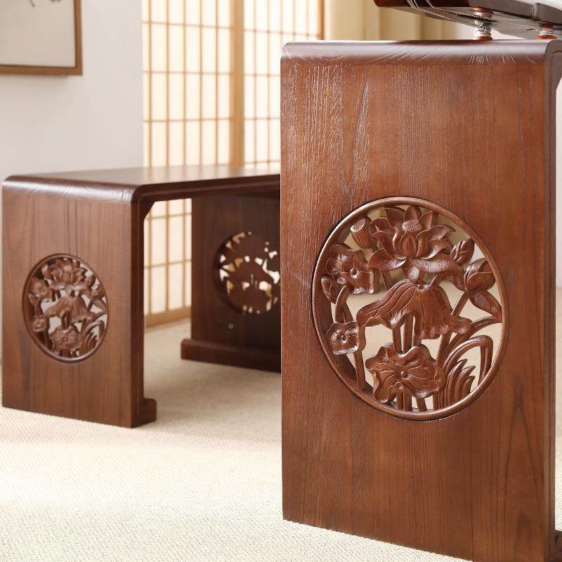 实古琴书桌凳共鸣琴桌新中式法桌子国学桌椅艺48书木画桌围棋桌茶,淘宝优惠券,粉丝福利购,淘宝优惠卷