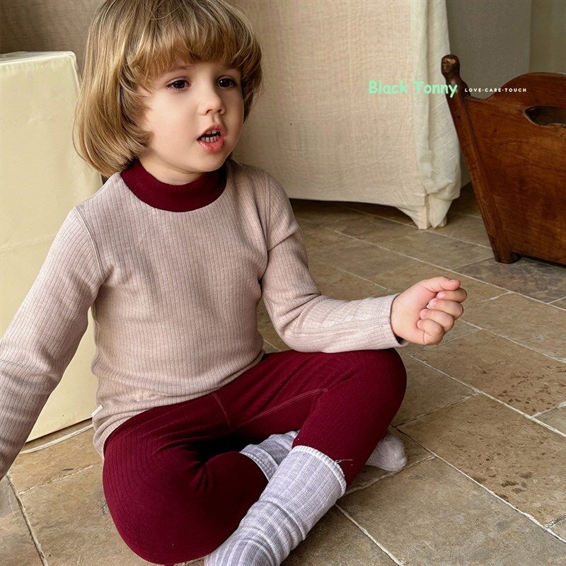 2024秋冬小黑k托昵尼保暖内衣套装男女童家居服打底睡衣秋衣秋裤,淘宝优惠券,粉丝福利购,淘宝优惠卷