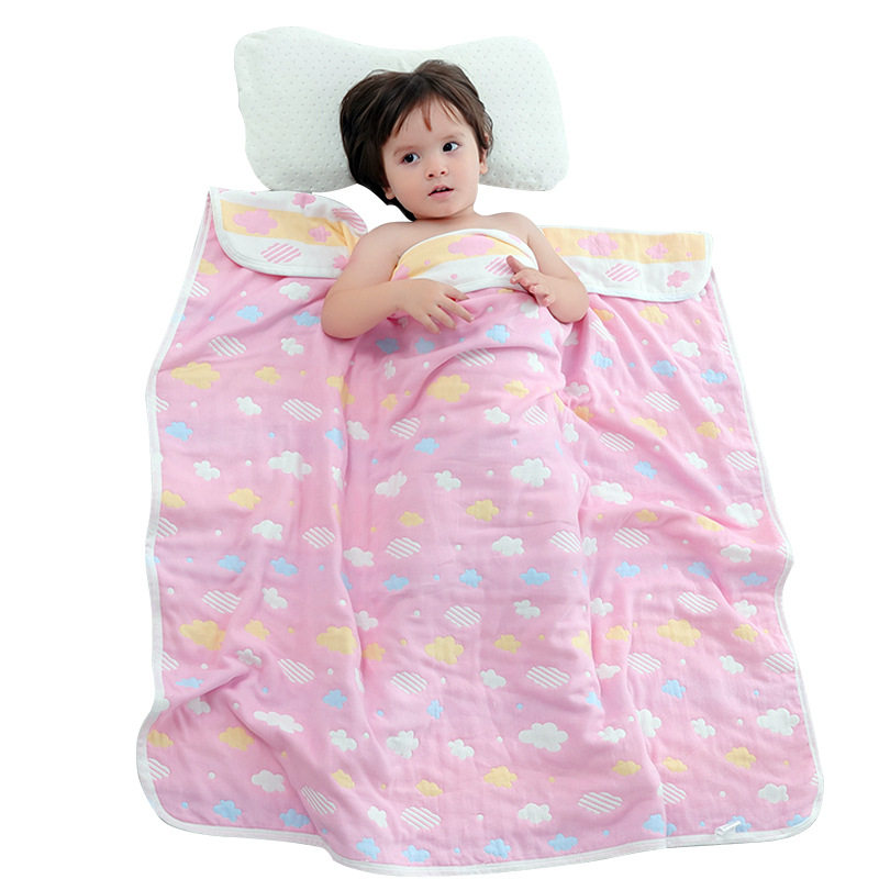 宝宝浴巾洗澡g新生儿超软婴儿毛巾被抱被盖毯六层纯棉纱布吸水,淘宝优惠券,粉丝福利购,淘宝优惠卷