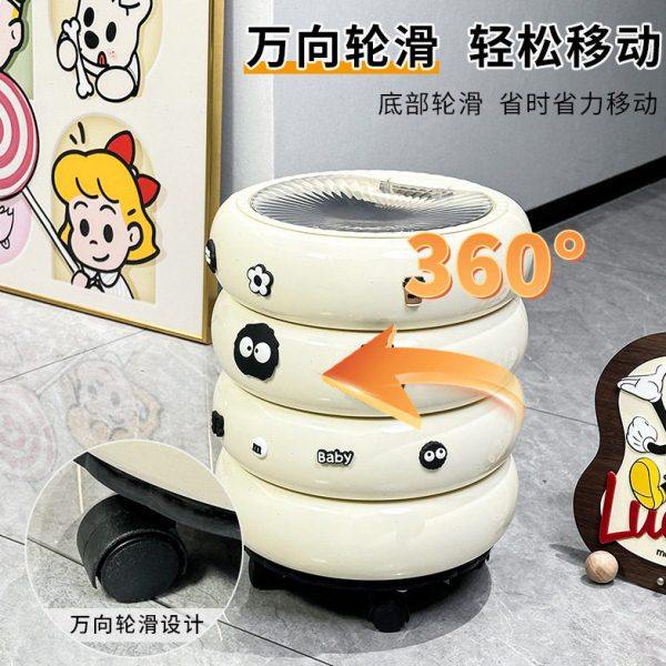 2025新款甜甜圈垃圾桶家用客厅轻奢档带盖颜值厨房可移动纸篓,淘宝优惠券,粉丝福利购,淘宝优惠卷