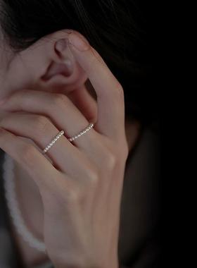 一念米粒珠子施家珍珠戒指