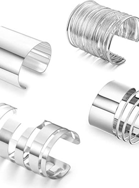 亚马逊金属臂环手镯女百搭高级感饰品男士ins小众配饰手环