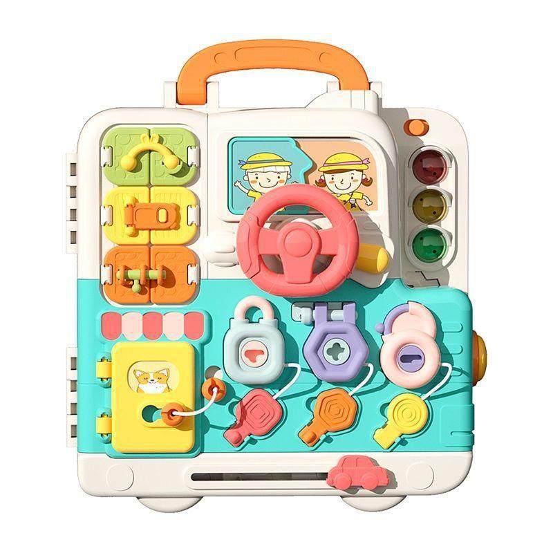 婴幼儿童多功能早教游戏桌益智启蒙宝宝学习忙碌板蒙特梭利教具,淘宝优惠券,粉丝福利购,淘宝优惠卷