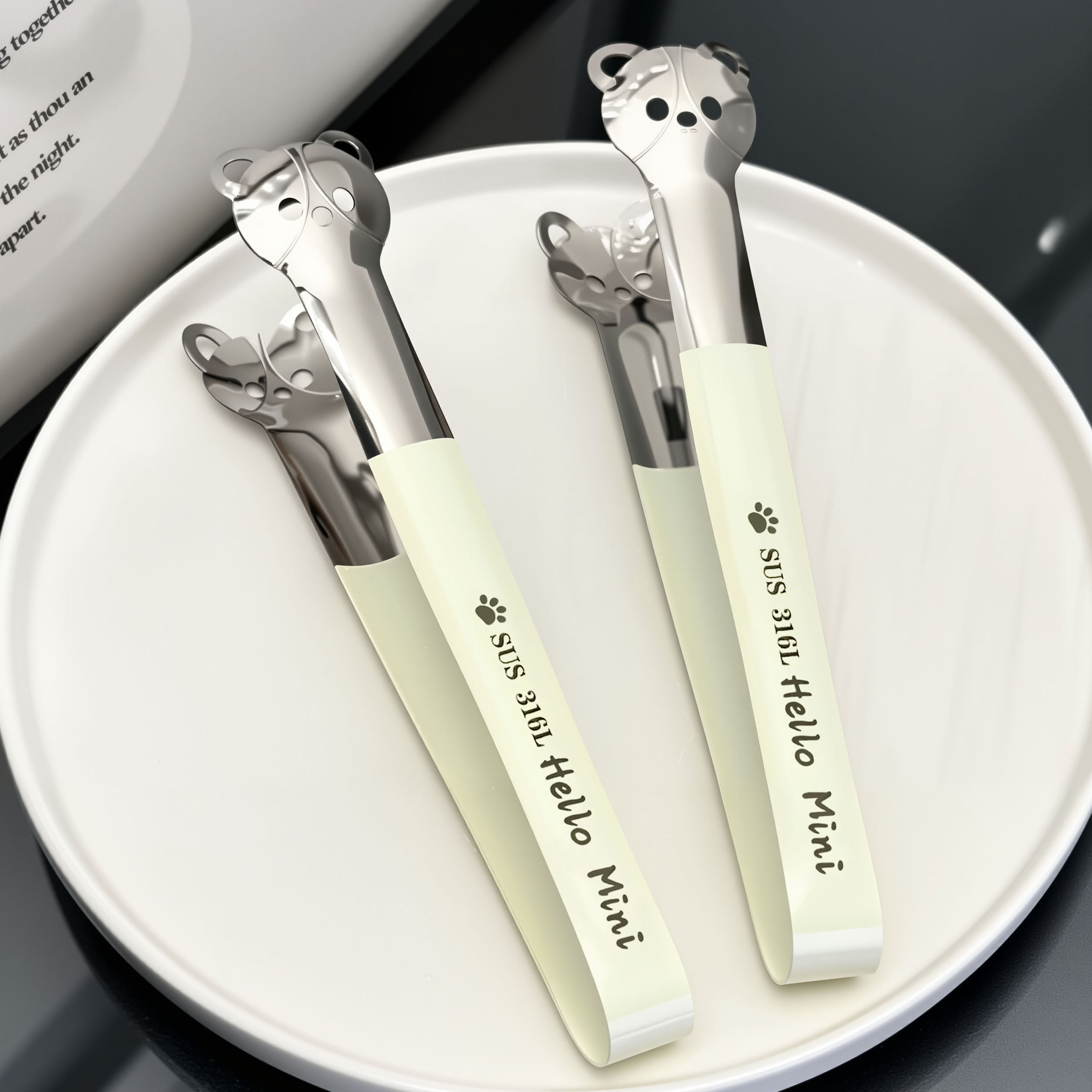 橙北银不锈钢316零食不脏手夹子冰夹烤面包夹煎牛排专用夹烤肉夹,淘宝优惠券,粉丝福利购,淘宝优惠卷