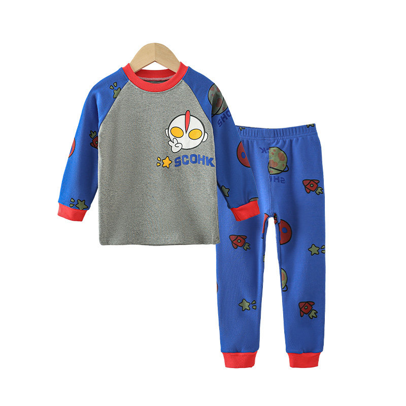 男童秋衣秋裤纯棉中小童保暖家居C服女宝宝春秋棉毛衫儿童内衣套,淘宝优惠券,粉丝福利购,淘宝优惠卷