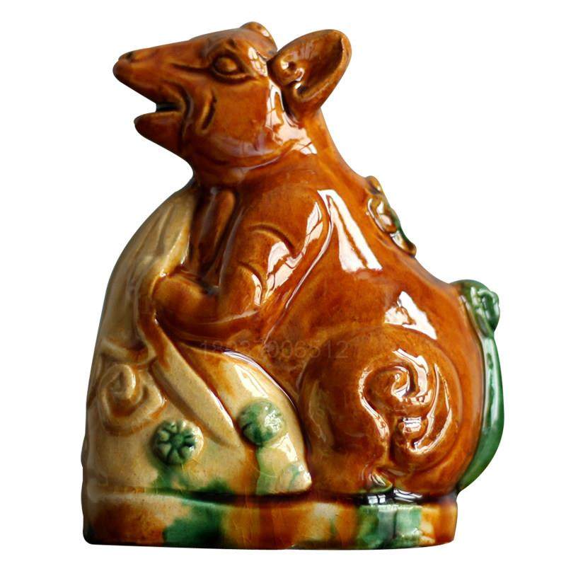 陶瓷十二生肖摆件鼠牛虎兔龙蛇马羊猴鸡狗猪生肖装饰艺术品收藏品,淘宝优惠券,粉丝福利购,淘宝优惠卷