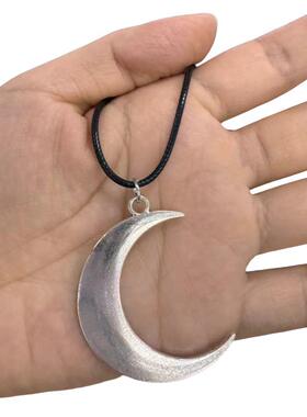 亚马逊 跨境新品欧美复古热销 大号新月形吊坠项链链 厂家直销