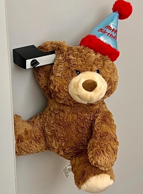 【新家的100个快递】小熊卧室门把手装饰家居摆件门把手保护套