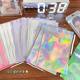 Laser colorful self-sealing bag colored plastic bag thickened DIY transparent storage bag sealing bag multi-function sealing bag