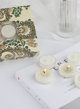 香薰小圆蜡烛家用室内持久无味无烟茶蜡煮茶情调助眠安神香氛浪漫