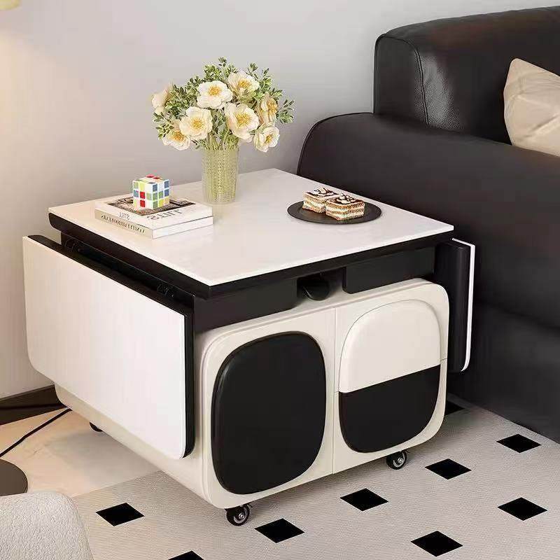 可移动升降熊猫边小推车极简岩板茶几现代简约客厅沙发边几茶几,淘宝优惠券,粉丝福利购,淘宝优惠卷