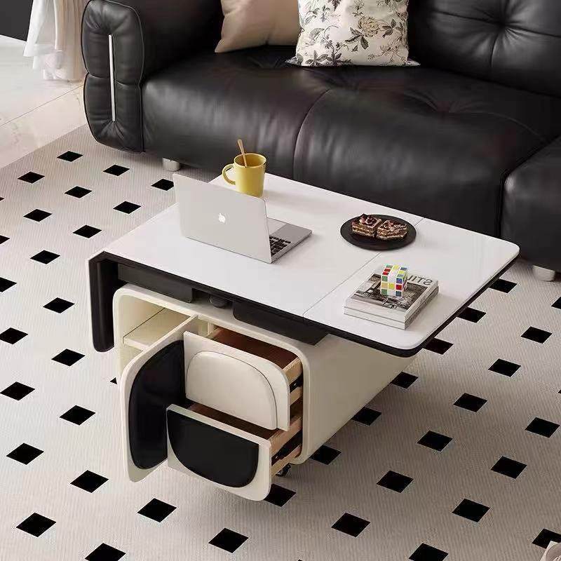 可移动升降熊猫边小推车极简岩板茶几现代简约客厅沙发边几茶几,淘宝优惠券,粉丝福利购,淘宝优惠卷