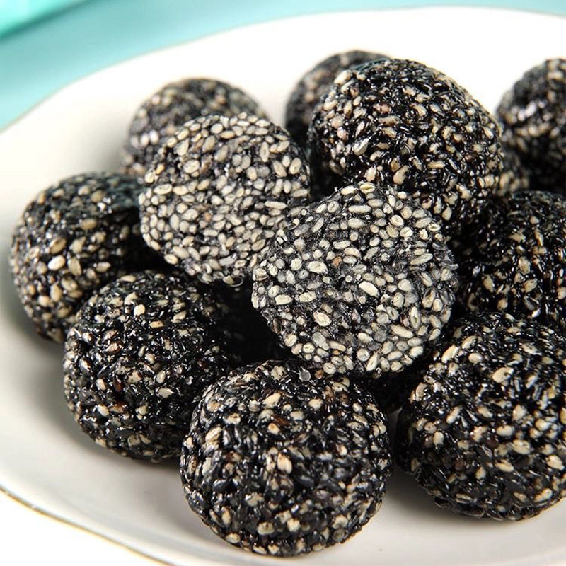 思宏黑芝麻丸独立包装即食健康休闲零食糕点开袋即食熟黑芝麻球,淘宝优惠券,粉丝福利购,淘宝优惠卷
