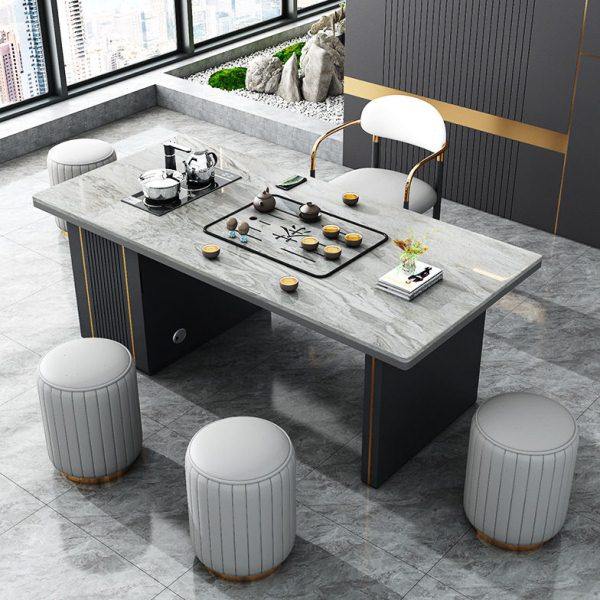 轻奢岩板茶桌椅简约现家用客厅小茶台阳台公室烧水壶网红嵌入,淘宝优惠券,粉丝福利购,淘宝优惠卷