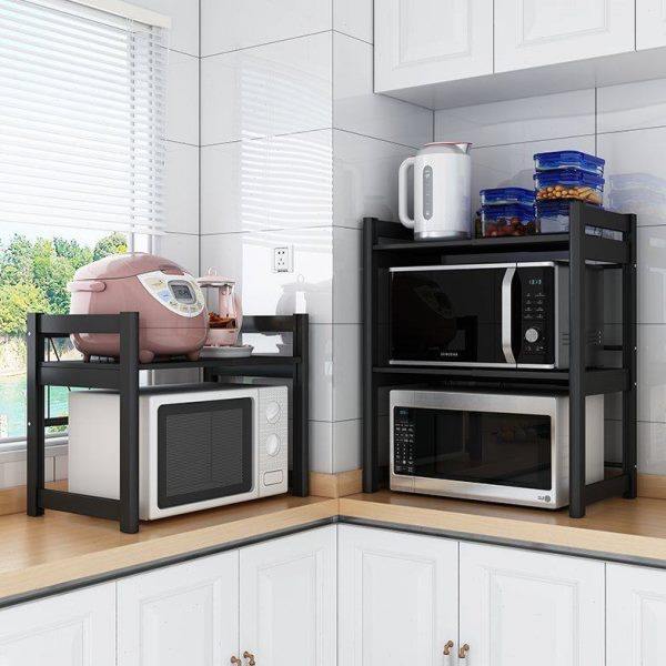 ??厨房置物架可伸缩多层微波炉整理架烤箱收纳架家用小台面霸州跨,淘宝优惠券,粉丝福利购,淘宝优惠卷